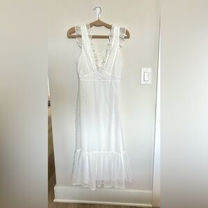 Lulu's White Midi Dress